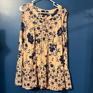 Lane Bryant ruffle tiered floral tank size 22
